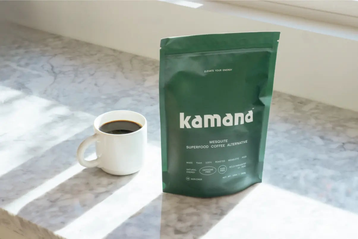 Caffeine alternatives like Kamana mesquite superfood coffee provide a natural energy boost without the jitters of traditional coffee.